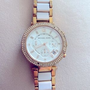 Michael Kors Women's Parker White Watch MK6119
